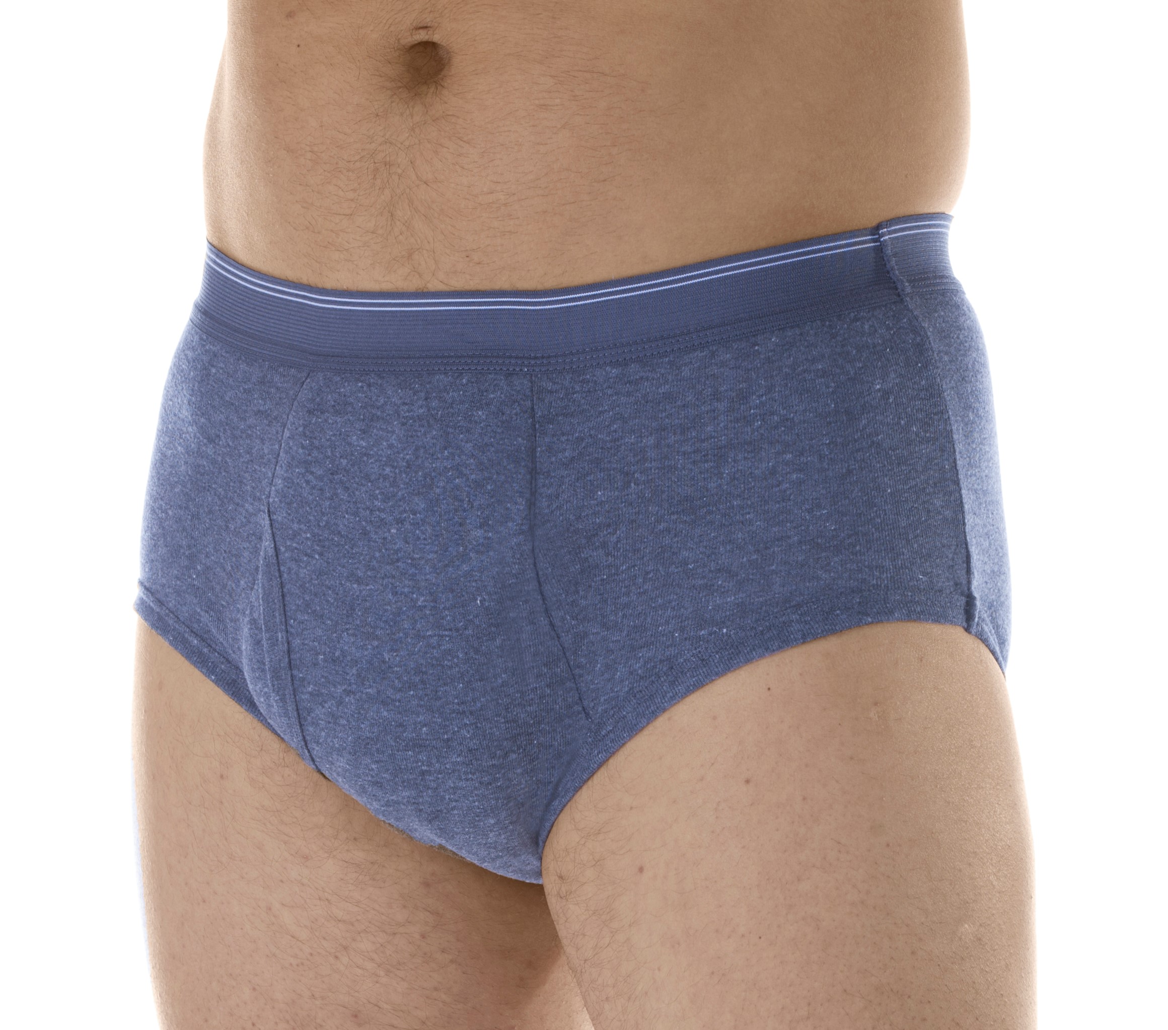 Wearever Men's Incontinence Underwear Open Fly Washable Briefs, Maximum  Absorbency Single Pair 