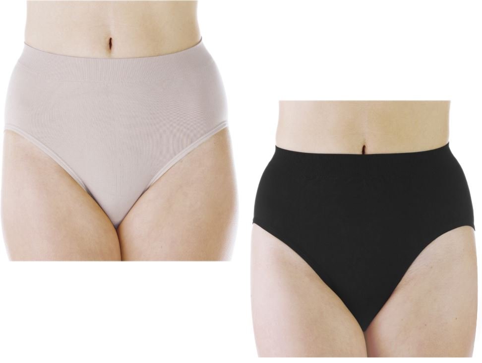 Seamless S100 underwear in beige and black